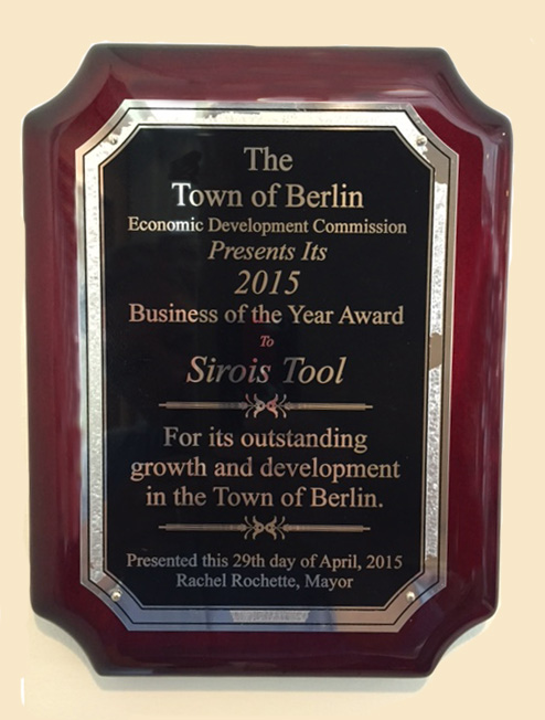 Berlin Business of the Year Award Goes to Sirois Tool